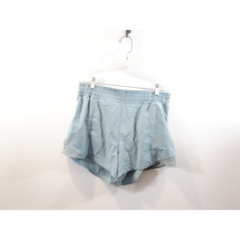Lululemon Hotty Hot High-Rise Lined Shorts Blue 4" Inseam Size 8